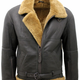 Illustration for article titled Mens Fashion Brown RAF Real Shearling Sheepskin Flying Ginger Fur Leather Jacket For Winter OFFER!!!